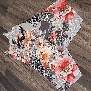 An amazing floral Soft Surroundings sleeveless dress